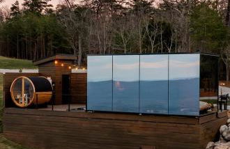 Stunning Mirrored Glass Cabin with Hot Tub & Sauna near Lookout Mountain, Dade County, GA - Foto 6