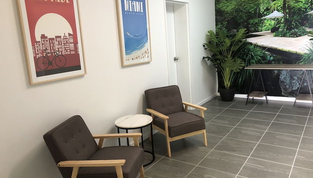 Lobby sitting area