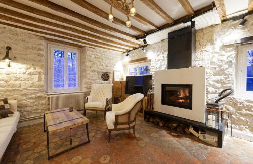 Maison du Passeur du XVIII siècle, classée, Authenticité et Confort avec Jardin SPA en option, proche Giverny, 1 heure de Paris - Foto 48