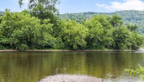Caboose Tiny Home on river with hot tub near Stowe - Foto 5