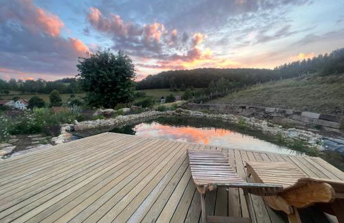 Blockbohlen HolzHaus mit Sauna, Outdoor Jacuzzi und BadeTeich - Foto 76