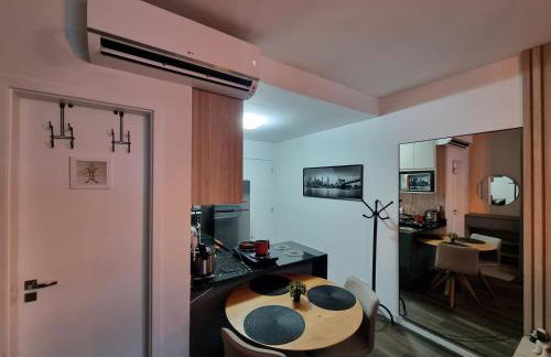 Flat luxo, mobiliado c/ ar, wi-fi, pisc. e academia - Foto 9