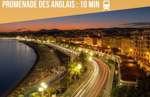 Le Valrose Cocon Urbain au cœur de Nice Souplex - Foto 19