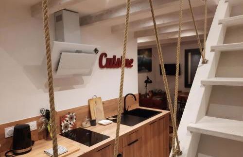 Cosy Studio Mezzanine 2 personnes Plage de Mardi Gras le Vieil - Foto 4