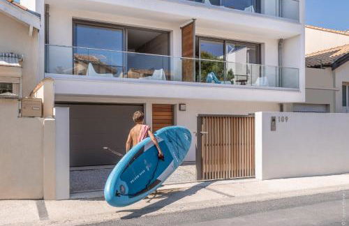 SOUTH-OF-FRANCE T2 neuf haut de gamme, climatisé, parking gratuit, 2eme ligne balcon - Foto 15