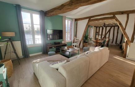 Le Cœur du Bien-être - Gîte grande capacité - 6 chambres - Superbe emplacement - Vue Seine - Décoration soignée - Coin touristique - Foto 1