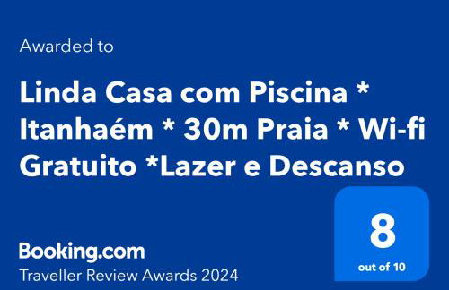 Paraíso Beira Mar, Casa Temporada Itanhaém, 30m Praia, Vista Mar, Piscina, Hidro, Wi-Fi 500 mb, Snooker, Churrasqueira, Garagem Grande, Lazer e Descanso - Foto 5