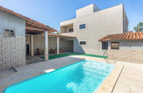 Refúgio Tropical Casa de Praia com Piscina e 4 Suítes e garagem 3 carros, 800 mtrs da praia internet 700 mbps, condomínio privado com pista de skate , quadra de futevôlei , campos e quadras de futebol! - Foto 2