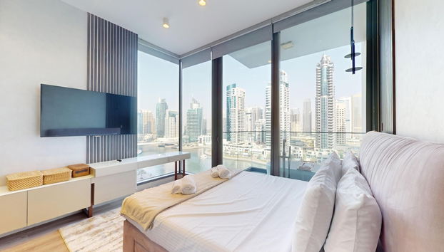 Primestay - LIV 1BR Marina View - Dubai - Foto 3, Habitación