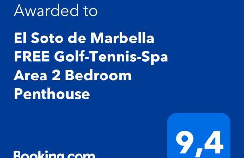 El Soto de Marbella FREE Golf-Tennis-Padel-Gym 2 Bedroom Penthouse - Foto 2