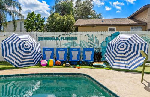 Family Oasis - Pool Hot Tub Games & Near Beach - Foto 48