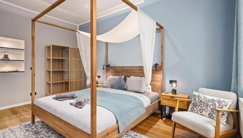 EDLER WOHNRAUM Luxuriöses Stadtstudio mit Balkon, Kaffeevollautomat & Klima - Foto 4, towels, wardrobe