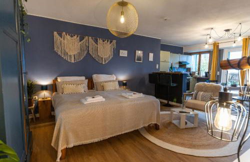 Cozy Souterrain Terrasse Garten Panoramablick - Foto 1