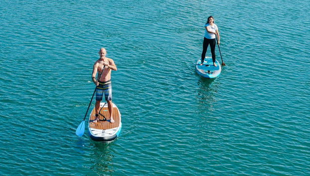 Paddlesurfing in Villefranche