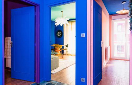 Luna - Cosy Appartement 50m2 - Place Parking Privé -Ascenseur - Position Centrale Gare - Pompidou - Nouvelle Ville - 2 à 4 Personnes - Foto 17