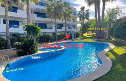 Coral House - La Calma - Playa Flamenca - big terrace & 4 Swimming pools. - Foto 35