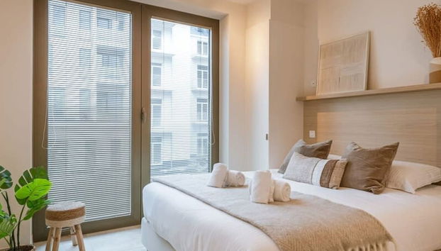 Lovely new Apartment Within the Historic Vives University Site in Ostend - Foto 3, Habitación