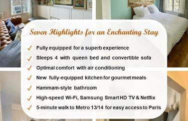 AIR CONDITIONING - METRO 14 - CHARMING TRADITIONAL STYLE AND MODERN ACCESS 10 MN AWAY FROM CENTER Of PARIS - Foto 18