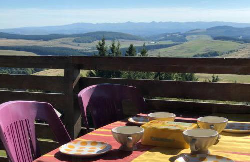 Lama-Gîte-des-Puys T3 Lamadalet, vue sud, terrasse, parking privé - Photo 11