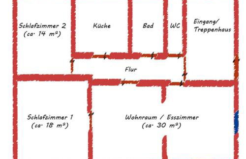 Ferienwohnung Apfelbaum Kitzingen - Foto 12