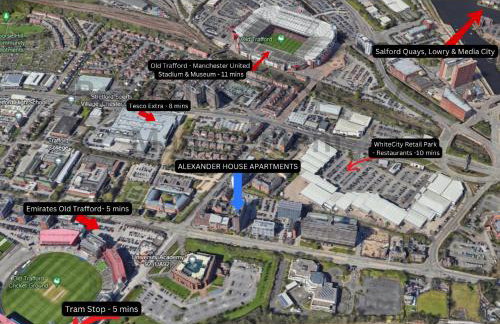 Chic Luxury Apartment near Old Trafford Stadiums Manchester - Foto 23