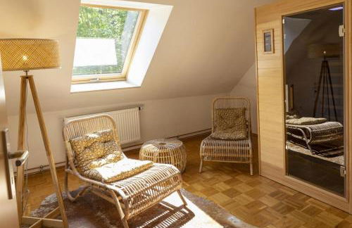 Ferienhaus Pure Jagst, Traum-Lage am Fluss mit Kaminzimmer und Infrarot-Wärmekabine - Foto 39