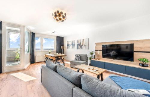 Exklusives Apartment Sunrise mit Whirlpool im 24-OG, Zugang zu Pool und Sauna - Foto 2