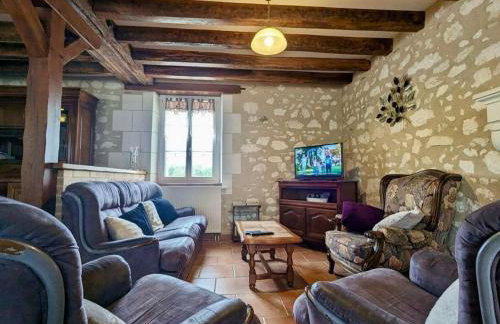 Gîte familial 12 pers. proche Valençay, ZooParc de Beauval et Châteaux de la Loire, parc arboré et jeux - FR-1-591-113 - Foto 20