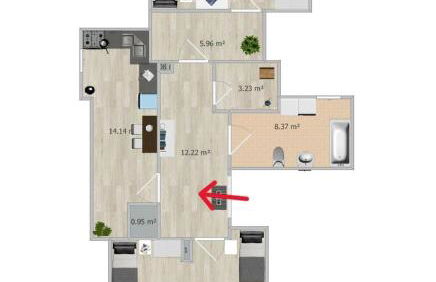 2 Zimmer, Küche, Bad - Monteurszimmer und Dienstwohnung im Boardinghaus Heide - Foto 10
