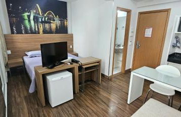 Lindo Flat localizado no 7º andar do Hotel S4 - Águas Claras - Brasília - Foto 6