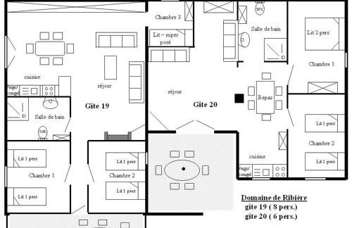 Gîte #19, 8 Pers, Domaine De Ribiere - Foto 6