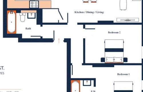 Queen Apartment - High Spec - En-Suites - 7 Guests - Foto 15