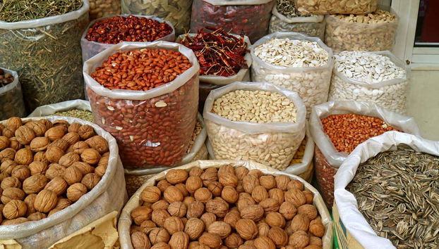 Fruits secs des marchés locaux