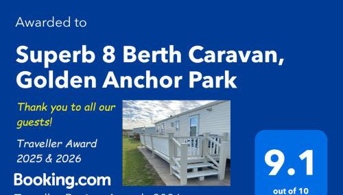 Superb 8 Berth Caravan, Golden Anchor Park - Foto 2
