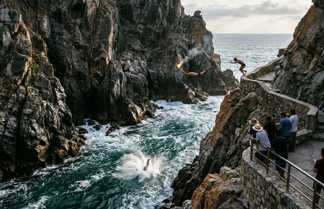 Spettacolo di tuffi a La Quebrada - Foto 2
