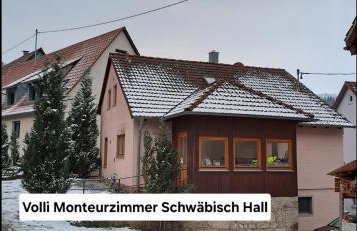 Volli Monteurzimmer ganzes Haus 2 Wohnungen Schwäbisch Hall bis 9 Personen - Foto 1