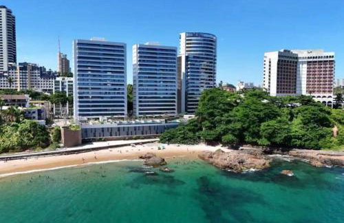 Apartamento alto padrão Salvador BC1309 Pé na Areia Vista Mar Barra Ondina - Foto 37