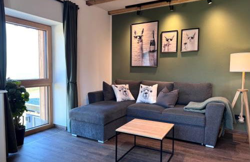 TOP moderne FeWo - Alpakahof zum Himmelreich, traumhafte Lage, Terrasse mit Weitblick, kostenfreier Parkplatz, Nähe Kurklinik, optional Sauna - Foto 8