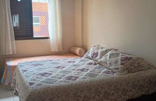 Apartamento T-44 com Vista para o Mar 50 metros da Praia Mongaguá Piscina Wi-Fi - Foto 9