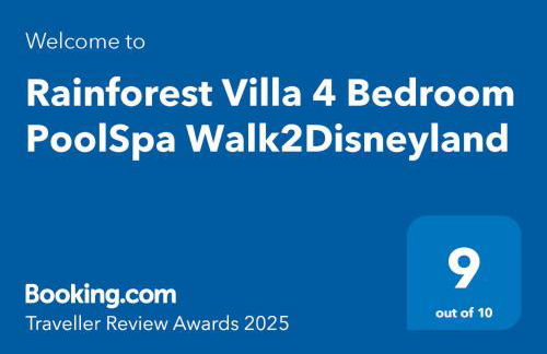 Rainforest Villa 4 Bedroom PoolSpa Walk2Disneyland - Foto 23