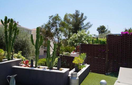 Superbe villa contemporaine vue mer dans résidence avec piscine et tennis - Foto 5