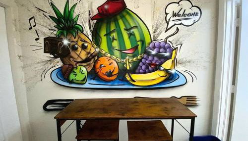 Cozy & Colorful Miami Art Canvas w/HotTub & Murals - Foto 4