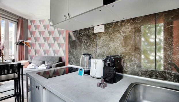 Peaceful Studio - 2P -near the Canal Saint-martin - Foto 2, Cocina privada