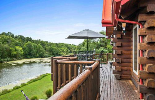 Lakeside Log Home, Private Dock, Near Ark! - Foto 30