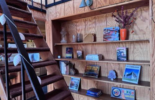 A-Frame with Carousel Fireplace - Foto 18