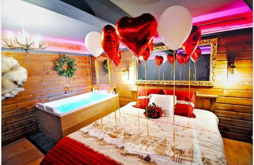 Le Chalet romantique, SPA XXL, 5 min centre ville, Écran cinéma, Lit king size, cascade d'eau - Foto 19