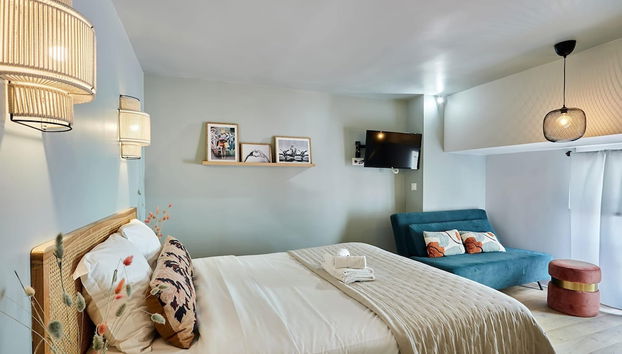 Charming Studio Center of Paris With AC - Foto 3, Habitación