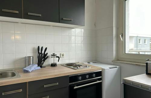 Modernes Studio mit Doppelbett in Hattersheim Zentrum - Foto 6