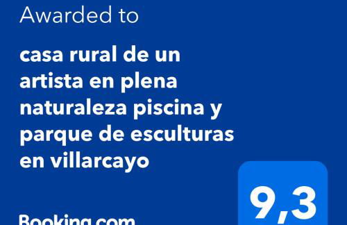 casa rural de un artista en plena naturaleza piscina y parque de esculturas en villarcayo - Photo 16