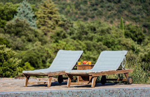 Mas provençal avec piscine chauffée, tennis, pétanque, vue mer, 20 min St Tropez - Foto 37